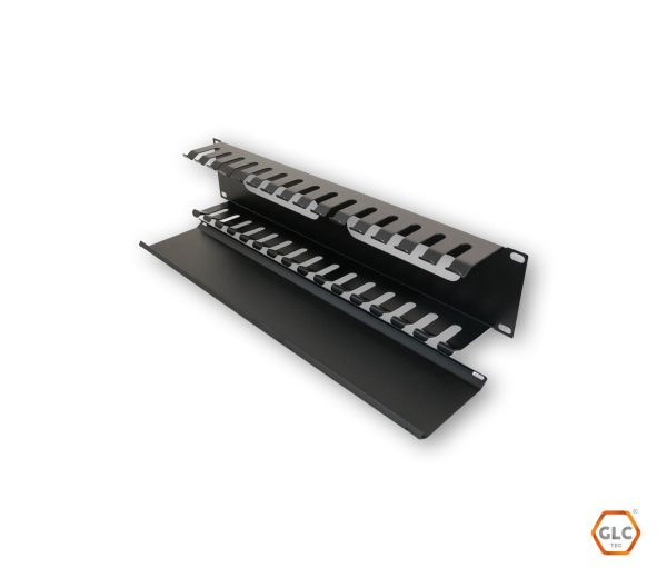 GLC GLC-ORGCR-002 ORGANIZADOR DE CABLE 2U CON TAPA PARA RACK 19″