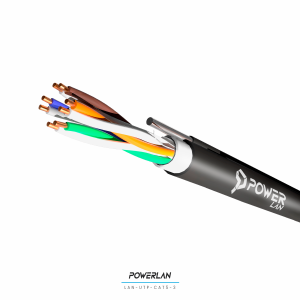 POWERLAN LAN-UTP-CAT5-3 CABLE UTP CAT5E EXTERIOR CON TENSOR DE ACERO