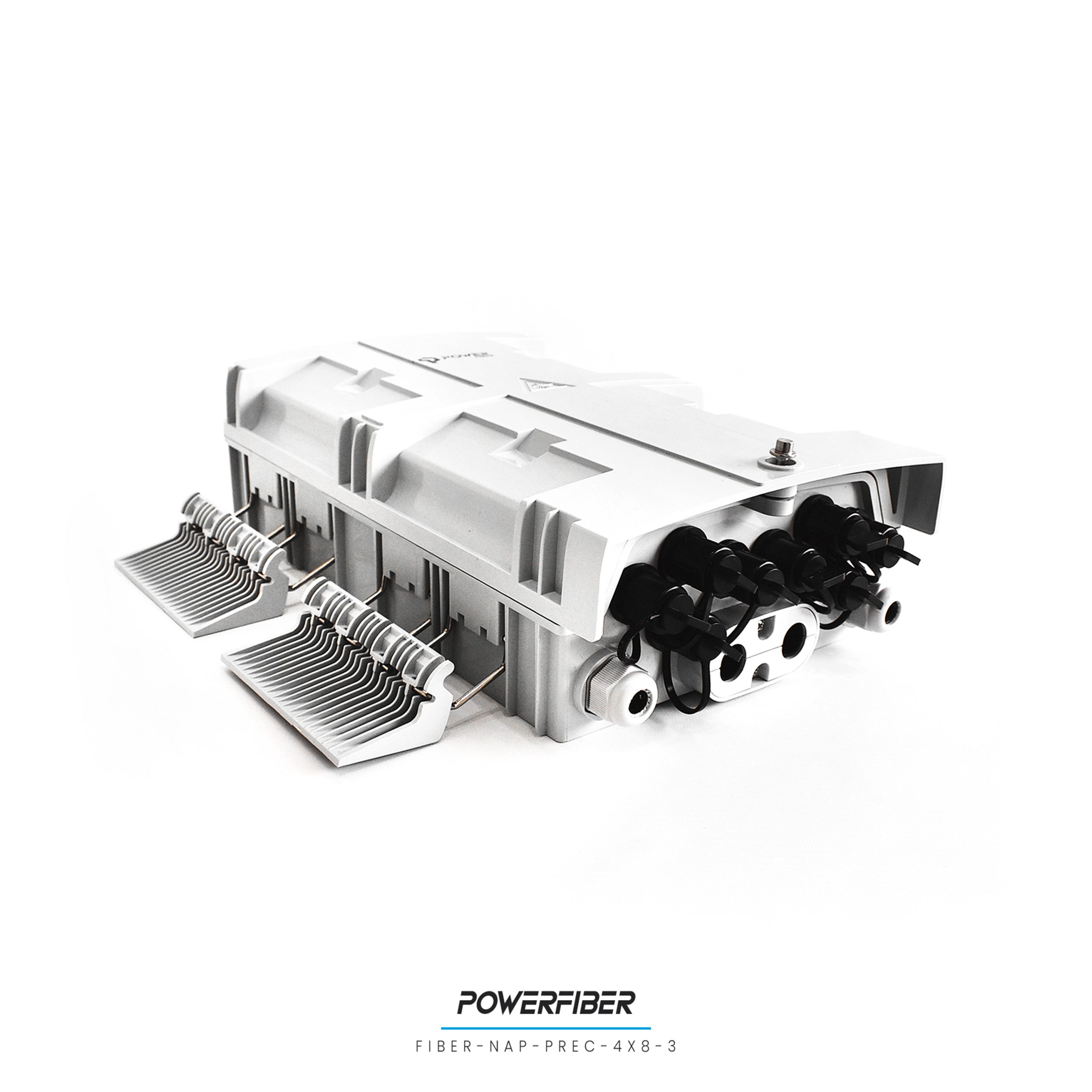 POWERFIBER FIBER-NAP-PREC-4X8-3 CAJA EXTERIOR FTTH PRECONECTORIZADA 4X8 ...