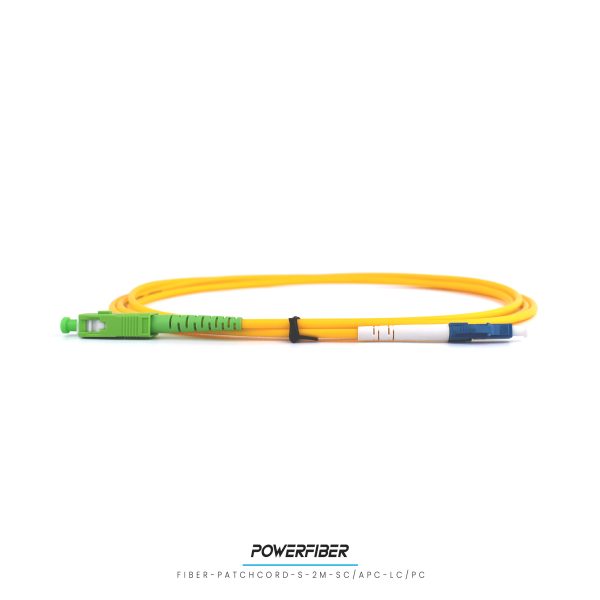 POWERFIBER FIBER-PATCH-S-2M-SC/APC-LC/PC PATCHCORD SIMPLE MONOMODO 2MTS SC/APC - LC/PC - Imagen 2