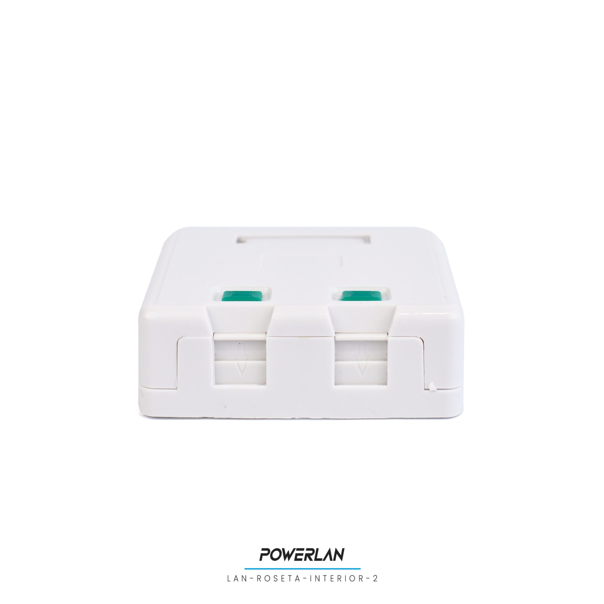 POWERFIBER LAN-ROSETA-INTERIOR-2 ROSETA INTERIOR LAN 2 PUERTOS CAT5E ...