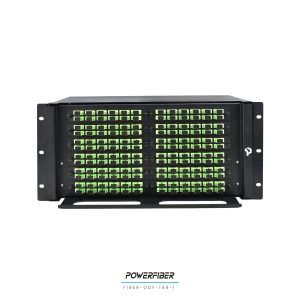 POWERFIBER FIBER-ODF-144-1 DISTRIBUIDOR DE FIBRA OPTICA 144 PUERTOS CON ADAPTADOR SC/APC CON PIGTAILS
