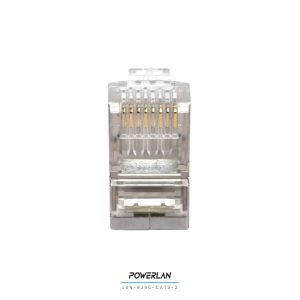 POWERFIBER LAN-RJ45-CAT5-2 PLUG RJ45 CAT5E BLINDADO 100 UNIDADES